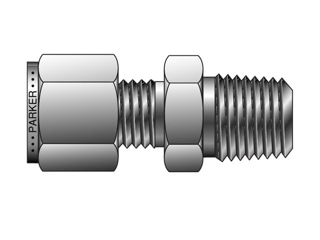 16MSC16N-B A-LOK Inch Tube NPT Male Connector - MSC