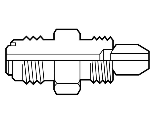M44KC9B Autoclave Engineers Male / Male Special Adapter - Medium Pressure - 2 piece
