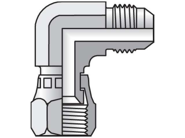 3 C6X-SS Triple-Lok 37° 90° Elbow C6X