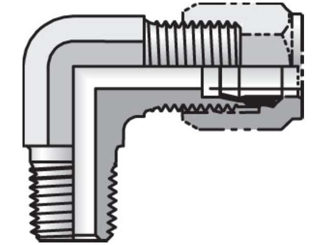 4-4 CBU-S Ferulok 90° Elbow CBU