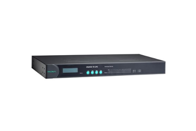 CN2650I-16 Moxa CN2650I-16 8 and 16-port RS-232/422/485 terminal servers with dual-LAN redundancy
