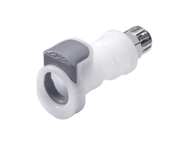 CPC Colder Products 43200 APCD13004SH NSF 1/4 PTF Valved In-Line Coupling Body With Shroud