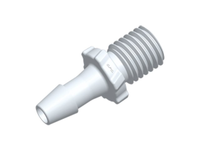 GS520 CPC Colder Products GS520 Screw-type Fitting 5/16 UNF X 5/32 HB White Acetal