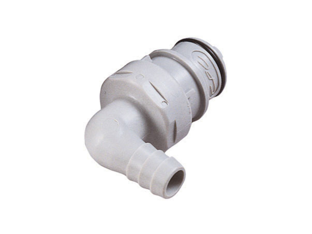 HFC231212 CPC Colder Products HFC231212 3/4 Hose Barb Non-Valved Elbow Coupling Insert