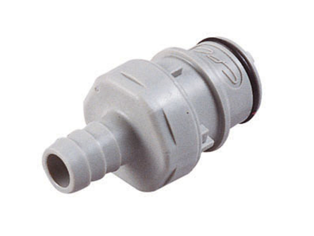 62700 CPC Colder Products 62700 HFCD22612 NSF 3/8 Hose Barb Valved In-Line Coupling Insert