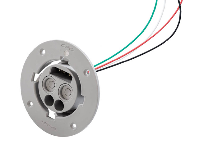 CPC Colder Products HQC42001 Polypropylene Hybrid Connector 1/8 ID Panel Mount