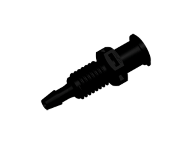 PMLF3131 CPC Colder Products PMLF3131 Luer Fitting Panel Mount Female Luer X 3/32 HB Black Nylon