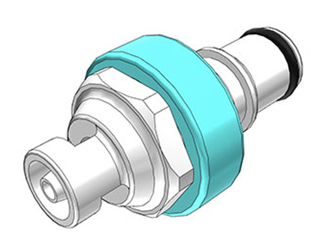 NS4D2200206 CPC Colder Products NS4D2200206 1/8 Hose Barb Valved In-Line Coupling Insert