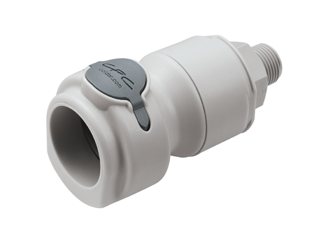NSHD10006BSPT CPC Colder Products NSHD10006BSPT 3/8 BSPT Valved In-Line Coupling Body