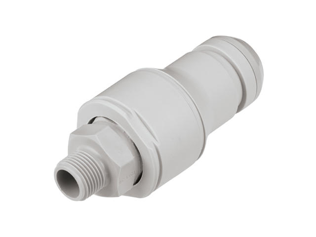 CPC Colder Products NSHD24006BSPT 3/8 BSPT Valved In-Line Coupling Insert