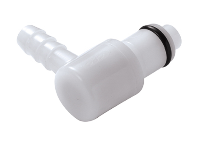 PLCD23004 CPC Colder Products PLCD23004 1/4 Hose Barb Valved Elbow Coupling Insert