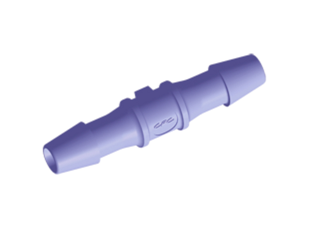 HS391 CPC Colder Products HS391 Straight Fitting 3/32 HB X 3/32 HB Purple Tint Polycarbonate