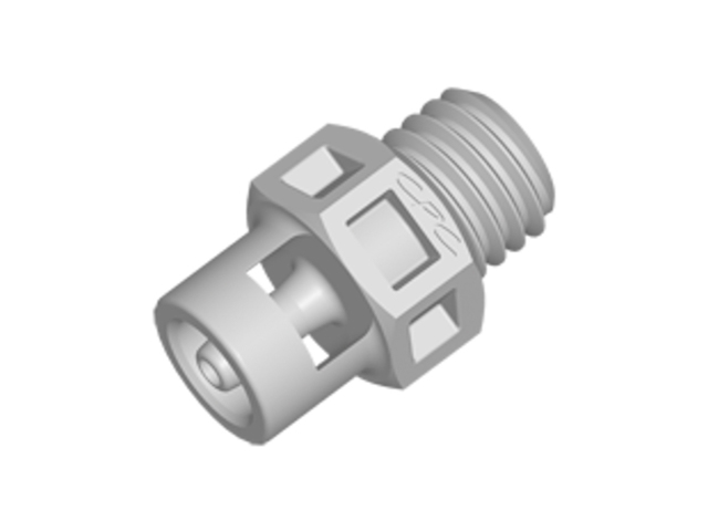 CPC Colder Products KS2 Straight Fitting 1/4-28 UNF X 1/16 HB Natural Polypropylene