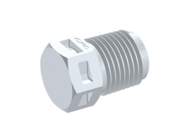 N4P30 CPC Colder Products N4P30 Plug Fitting 1/8 NPT White Nylon