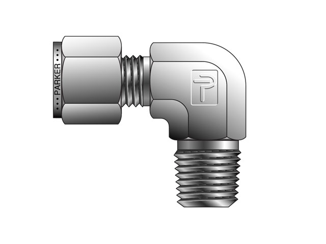 6-6 CBZ-SS CPI Inch Tube NPT Male Elbow - CBZ