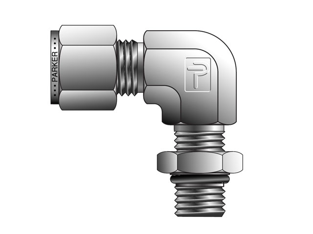 8-8 C5BZ-SS CPI Inch Tube Male SAE Straight Thread Elbow - C5BZ