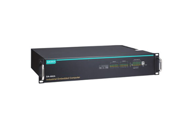 Moxa DA-682A-C1-DPP x86 2U 19-inch rackmount computers with 3rd Gen Intel® Celeron® or Core™ i3 or i7 CPU, 6 gigabit Ethernet ports, and 2 PCI expansion slots