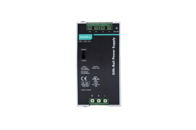 DR-120-24 Moxa DR-120-24 24/48 VDC power supply for DIN-rail mounted products