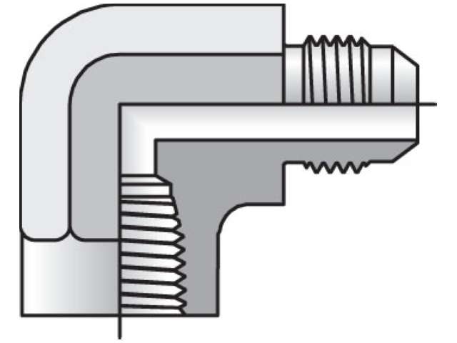 6 DTX-SS Triple-Lok 37° 90° Elbow DTX