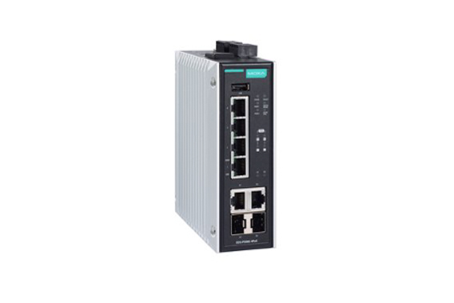 EDS-P506E-4PoE-2GTXSFP Moxa EDS-P506E-4PoE-2GTXSFP 4+2G-port Gigabit PoE+ managed Ethernet switches with 4 IEEE 802.3af/at PoE+ ports