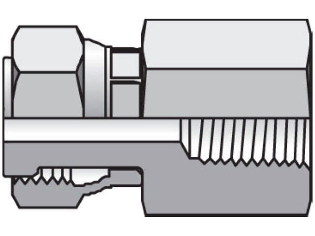 4-4 G6L-S Seal-Lok ORFS Straight Swivel G6L