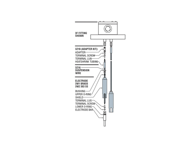 Gems 3Z1A-30 3W Series Suspension Wire 30 FT