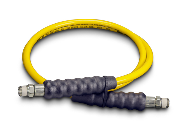 Enerpac H-7206 High Pressure Hydraulic Hose Assembly 1/4 Hose ID X 3/8 NPTF X 3/8 NPTF X 6 FT Thermoplastic