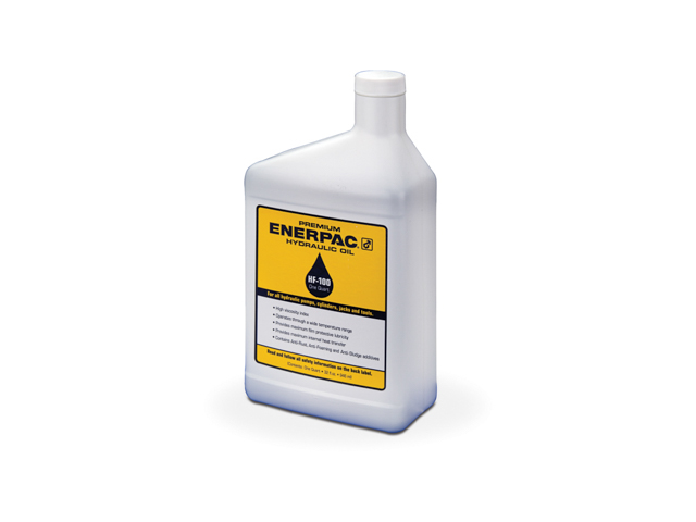 Enerpac HF-100 1 Quart Premium Hydraulic Oil For Power Pumps ISO Viscosity Grade 32