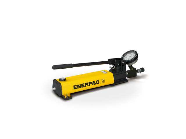HPT-1500 Enerpac HPT-1500 Portable Hand Pump With Gauge .037-.99 In³/stroke 21750 PSI Max Series HPT