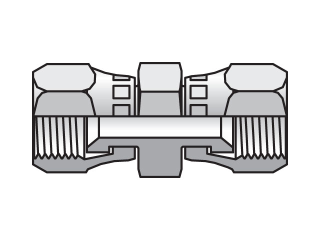 8 HX6-SS Triple-Lok 37° Straight Swivel HX6