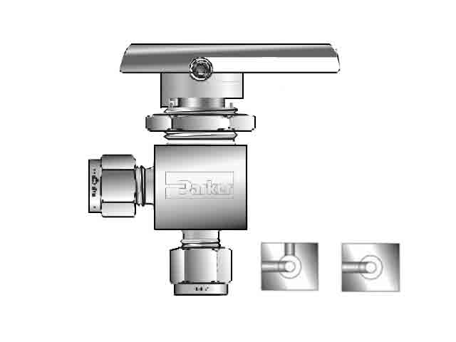 6A-MB6APFA-SSP-R Ball Valve - Two-way - Angle - MB