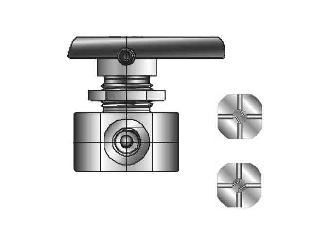 2F-MB6X4PFA-SSP Parker Ball Valve - Four-way - Pattern - MB Series 2F-MB6X4PFA-SSP Ball Valve - Four-way - Pattern - MB