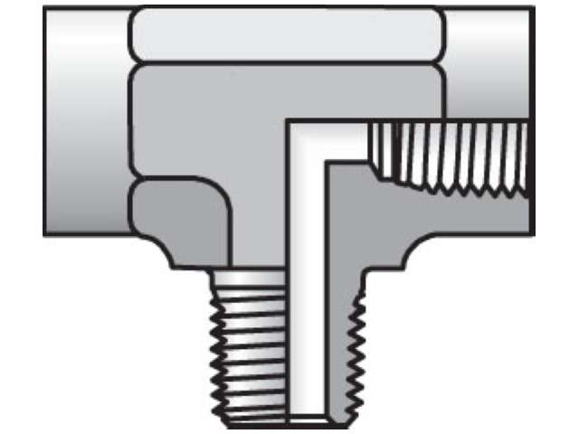 1/2 MMS-B Pipe & Port Tee MMS