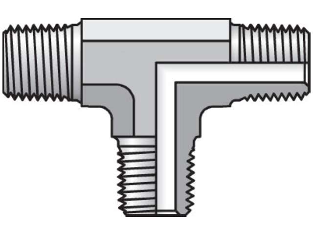 1/4 RRS-SS Pipe & Port Tee RRS