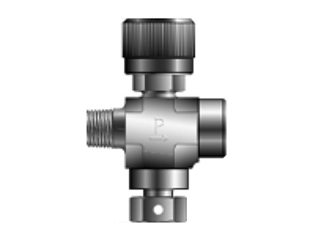 4M4F-RV6LCK-18-V-SS Rupture Disc / Needle Valve Combination - Inline - RV6C