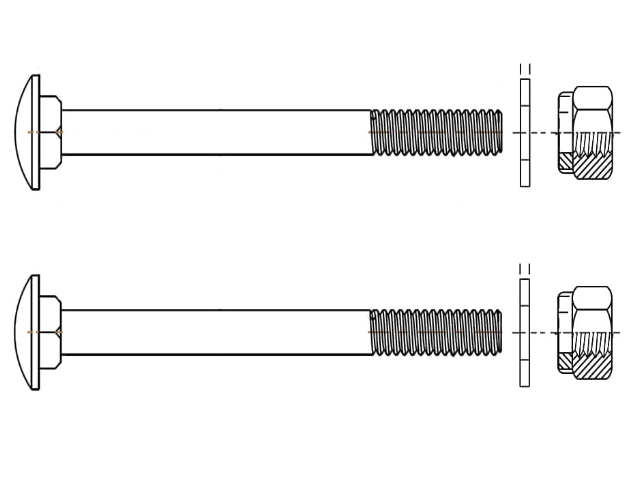 RK 11838 Racor Carraige Bolt Kit - RK 11838