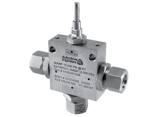 S3B3S15P4 Autoclave Engineers 3-Way Subsea Ball Valve - S3B3