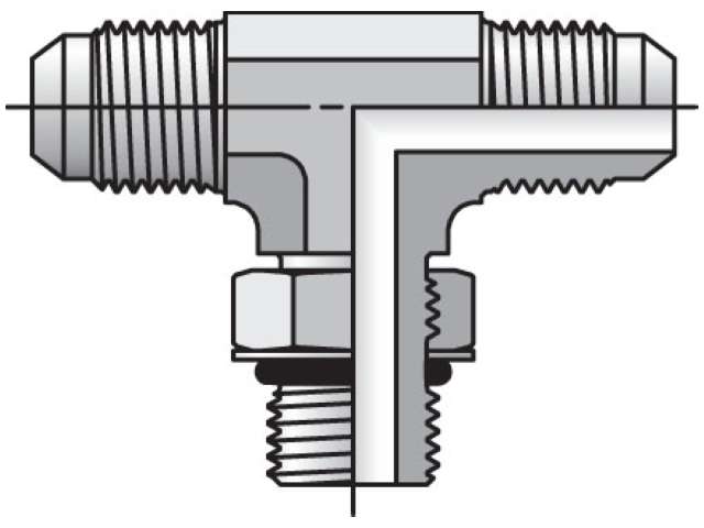 4 S5OX-SS Triple-Lok 37° Tee S5OX