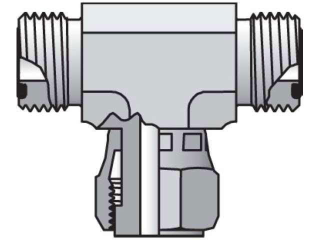 4 S6LO-SS Seal-Lok ORFS Tee S6LO