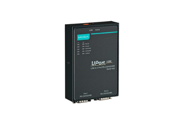UPort 1250 Moxa UPort 1250 1 to 16-port RS-232, RS-422/485, and RS-232/422/485 USB-to-serial converters