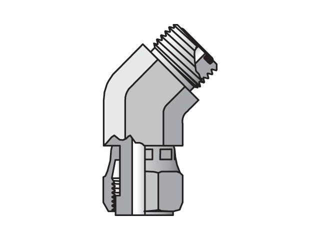 4 V6LO-S Seal-Lok ORFS 45° Elbow V6LO