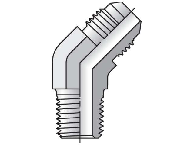 12-8 VTX-S Triple-Lok 37° 45° Elbow VTX