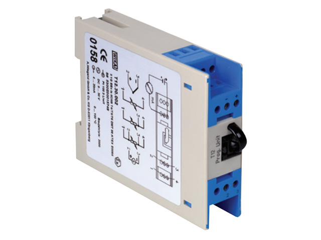 Wika 3625321 Digital Temperature Transmitter Universally Programmable Rail Mounting Model T12.30 4-20MA, 2-wire Plastic