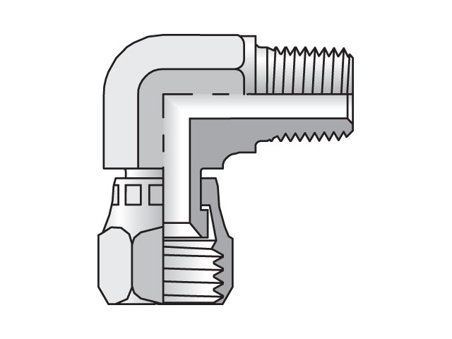 4 X6EF-SS Triple-Lok 37° 90° Elbow X6EF