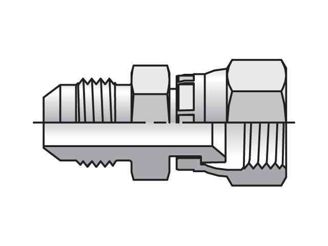 6-4 XHX6-S Triple-Lok 37° Straight XHX6