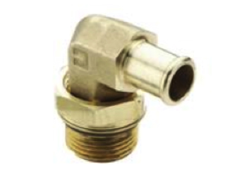 1695HB-12-12 Beaded Hose Barb Elbow to SAE Straight Thread 1695HB