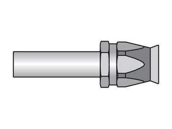 23490-8-10 Parker Field Attachable Shell & Nipple Male Standpipe - Rigid - Straight (Inch Size Tube O.D.) 23490-8-10 90 Series 23490