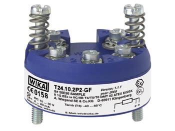 4363048 Wika 4363048 Analog Temperature Transmitter PC Configurable Head Mounting Version Model T24.10 4-20MA, 2-wire Fiberglass-reinforced PBT