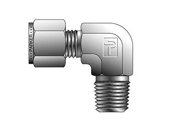 6MSEL2N-B A-LOK Inch Tube NPT Male Elbow - MSEL