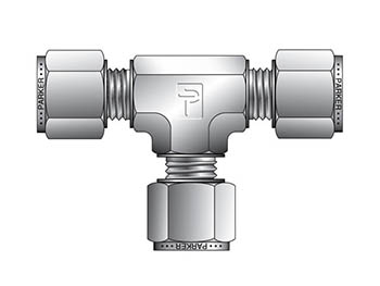 ETM8-316 A-LOK Metric Tube Union Tee - ETM